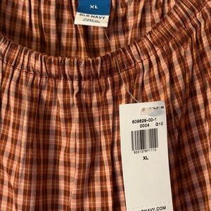 Old Navy Tiered Mini Swing Dress - XL Pink Plaid